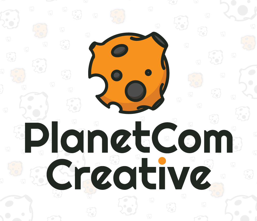PlanetCom Creative Logo