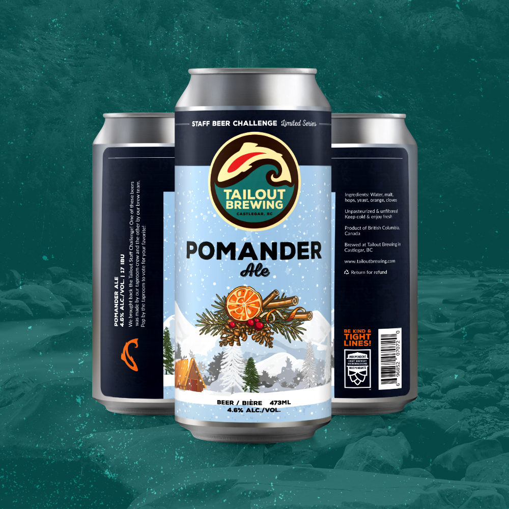 Tailout Brewing Pomander Ale Label Design