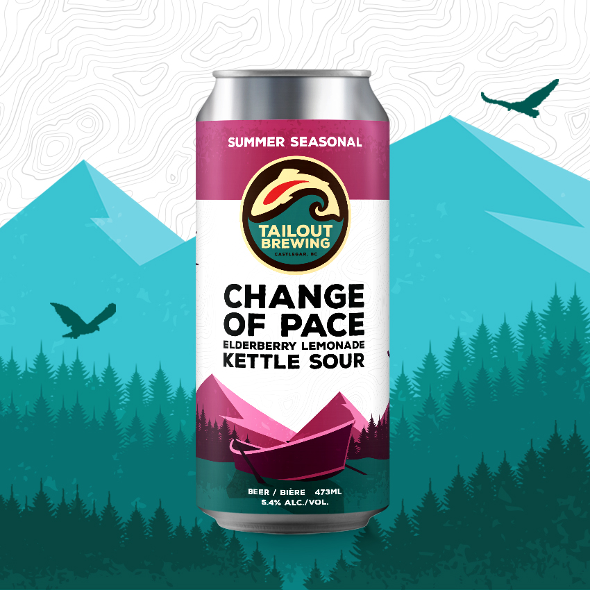 Tailout Brewing Change of Pace Label Design